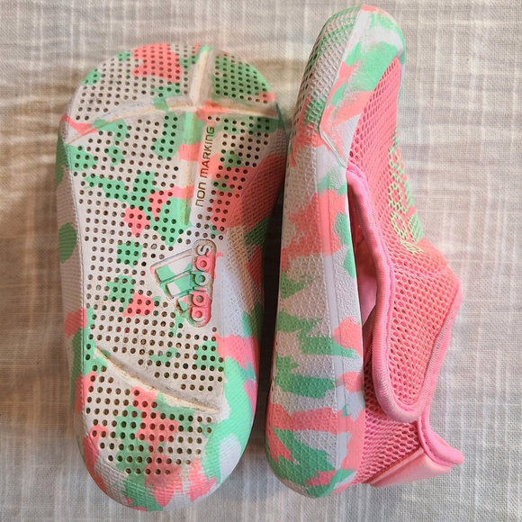 Adidas Water Sneakers Toddler 5K Pink Aqua Teal Water Sport Outdoor Sandals Mesh - Picture 8 of 9